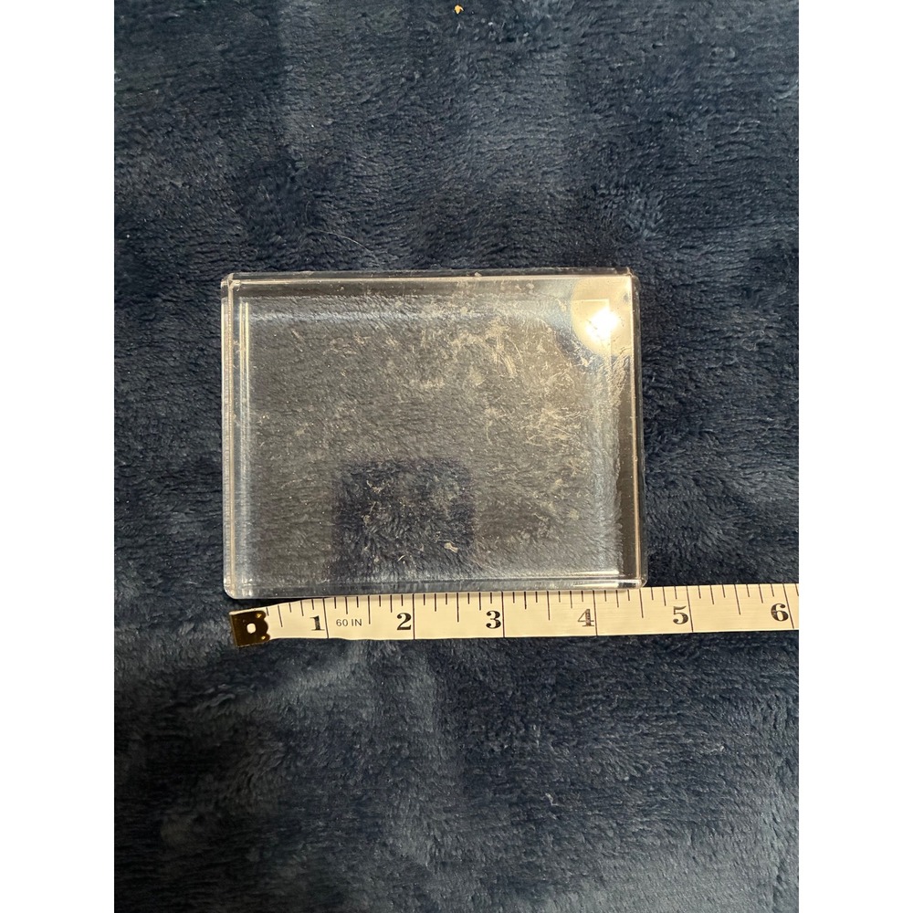 Stampin' Up! Clear "E" Block approximately 4.5 x 3.25 inches